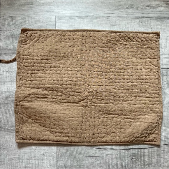 POTTERY BARN BESTSELLER Pick-Stitch Handcrafted Cotton/Linen Quilted Sham - Picture 3 of 10